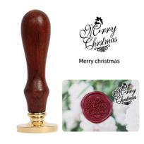 1 vnt. abėcėlės rašto vaško antspaudai Retro su gimtadieniu Antikvariniai mediniai antspaudai Scrapbooking vestuvių dekoravimas Merry Christmas