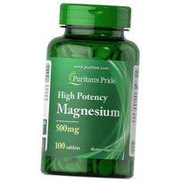 Labai aktyvus magnis, Magnesium 500, Puritan's Pride 100 tab (36367112) 100tab