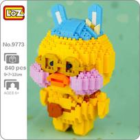 LOZ 9773 Animal World Akiniai Duck Pet Doll Skrybėlės viršus gali pakeisti mini deimantinius blokelius, plytas, statybinį žaislą vaikams be dėžutės white