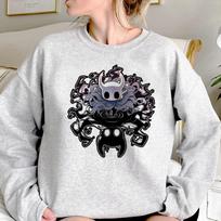 Hollow Knight hoodies women Fleece sweat y2k aesthetic anime Pullover women graphic tracksuit Unisex 2XL white