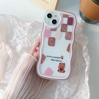 Skaidrus Wave Edge dažytas silikoninis dėklas, skirtas Xiaomi Redmi Note 10 11 12 iPhone 15 14 13 11 Samsung A54 A34 A24 Funda Cat Piggy Bear dangtelio buferis Infinix Hot 10 (X682) gray