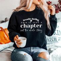 Unisex HoodieThis yra tik skyrius, o ne visa istorija Megztiniai Mom Life Megztinis Pozityvūs marškiniai Stiprūs moteriški marškiniai Skaitymui skirtas megztinis Tops L