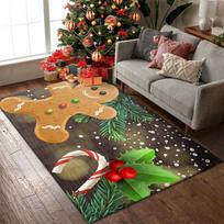 Žiemos Kalėdų Miegamojo Dekoratyvinis Kilimas Raudonas Kalėdų Senelis Svetainė Kavos Staliukas Sofa Kojų Kilimėlis Šventinis Šventinis Grindų Kilimėlis 40*60cm gray