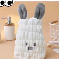 Super Absorbent Children's Dry Hair Cap, Cute Cartoon Children's Shampoo and Dry Hair Towel, Baby Thick Shower Cap 30x20cm