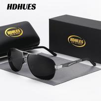 HdHues Unisex Metaliniai poliarizuoti unisex mados aliuminio magnio lydinio rėmeliai lauko kelionėms, vairavimui, žvejybai, saulės akiniai, UV400V400