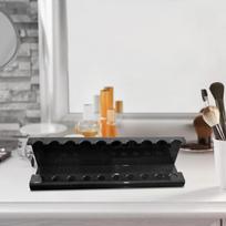Makeup Brush Holder Pen Multi Purpose Dryer Stand Knives Forks Organizer for Household Desk gray