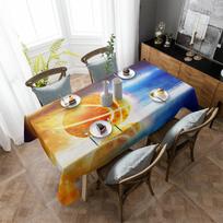 Krepšinio ugnies gradiento staltiesė šventinė dekoracija vandeniui atspari stačiakampė staltiesė Vestuvių dekoro stalo danga 4pcs 33x48 Table mat