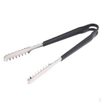 Nerūdijančio plieno ledo žnyplės su silikoniniu anti- 6 Inch black
