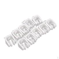 20 vnt plastikinių užuolaidų bėgių white