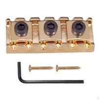 Locking Nut 42mm String Electric Guitar Tremolo Bridge Parts Replacement with Screw Spanner Black black