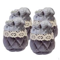 4 Knitted Socks Table Caps Floor ion , Gray