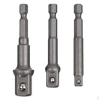 3x Socket Bit Adapter Šešiakampių konvertavimo strypų rinkinys