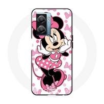 Coque Oppo A77 5G Minnie Mouse rose Disney Cartoon rožinė