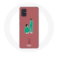 Coque Samsung Galaxy A51 Squid Game Ji Yeong Numéro 240 Et Kang Sae Byeok Numéro 067