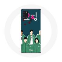 Coque Samsung Galaxy A21S Squid Game Affiche personnages Art
