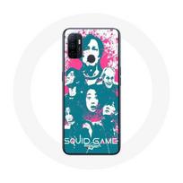 Coque Oppo A53 Squid Game Affiche personnages logo