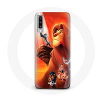 Coque Samsung Galaxy A70 Le Roi Lion Simba et Mufasa
