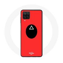 Coque Samsung Galaxy A12 Squid Game masque soldat Triangle