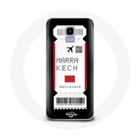 Coque pour Samsung Galaxy A6 2018 Billet d'avion Marrakech Maroc