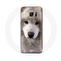 Coque pour samsung galaxy S6 edge Samoyède Gris Race de chiens
