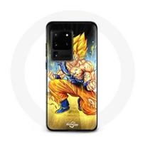 Coque pour Samsung Galaxy S20 Ultra Son goku dragon ball corps enervé