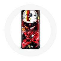 Coque pour Samsung Galaxy J7 Formule 1 Sebastian Vettel F1 Rouge