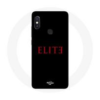 Case - Xiaomi - Redmi Note 5 Pro - Soft - Red Logo - Synthetic Protection juoda