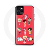 Coque pour Iphone 12 BTS TinyTAN Animation BT21 Affiche