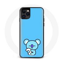 Coque pour Iphone 11 Bangtan BTS BT21 Koya RM Fond Bleu