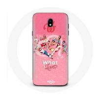 Coque pour Samsung Galaxy S5 TWICE Logo Rouge Affiche What Is Love