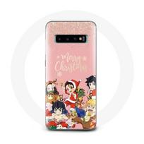 Coque pour Samsung Galaxy S10 Demon slayer merry christmas affiche Anime Manga