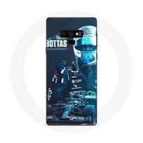 Coque pour Samsung Galaxy Note 9 Formule 1 Valtteri Bottas Pilote de F1 Noir