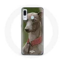 Coque pour Samsung Galaxy A20e Lévrier greyhound Gris