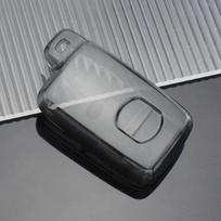 2 3 4 mygtukų permatomas automobilio raktų dėklas, skirtas Toyota Aqua RAV4 Land Cruiser Camry Prado Corolla Prius dangtelis beraktis nuotolinio valdymo pultelis juoda