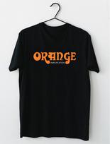 Oranžiniai Legendiniai britų gitaros stiprintuvai klasikiniai unisex marškinėliai S