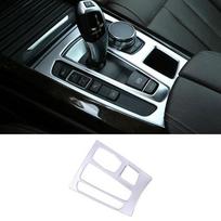 ABS Automobilio Centrinės Pavarų Perjungimo Panelės Rėmelio Dangtelio Lipdukai Tinka BMW X5 X6 F15 F16 2014- Automobilio Interjero Aksesuarai For Left Hand Drive sidabras