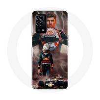 Coque pour Oppo A55 4G Formule 1 Max Verstappen Casque F1 - Maniacase