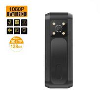 Full HD 1080P IR Night Vision Mini Camcorder for Body-Worn Surveillance Camera plus 128GB Card