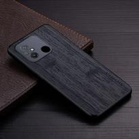 Dėklas Xiaomi Redmi 12C funda bambuko medžio raštas Odinis telefono dangtelis Prabangus coque for xiaomi redmi 12c dėklas capa Redmi 12C juoda
