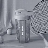 Sports Shaker Bottle Whey Protein Powder Meal Substitute Milkshake Mixing Cup Fitness Water Mug Ccale Portable Blender Ball 500ml rožinė