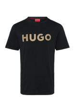 HUGO - Dulivio_U263 - Marškinėliai trumpomis rankovėmis - Juoda