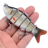 „Aorace“ 1 vienetų žūklės masalai, 6/7 segmentų, sujungti kieto masalo vobleriai „Swimbait“ „Crankbait“ plaukimo basi lydekai skęsti A
