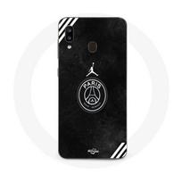 Coque - Maniacase - Samsung Galaxy A20e - Noir - PSG Jordan Logo - Souple juoda