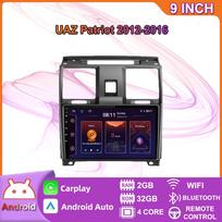 Skirta UAZ Patriot 2012 - 2016 Car Radio Carplay Multimedia System Navigation GPS WIFI Stereo Auto Android 2Din Head Unit 2+32GB 2+32GB