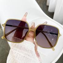 TR90 Square Big Box High-grade Sunglasses Little Red Book Online Celebrity Personality Plain Anti-ultraviolet Female Sunglasses