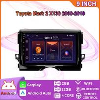 Android 2 Din Car Multimedia Player For Toyota Mark 2 X130 2009-2019 Head Unit Stereo Carplay GPS Navigation BT WIFI 2+32GB 2+32GB