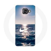 Coque - Maniacase - Samsung Galaxy A5 2016 - Silicone - Souple - Nike Logo Blanc Mer Solei juoda