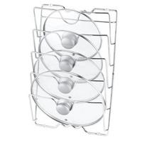 Daugiafunkcinis virtuvės puodo ir dangčio stovas prie sienos montuojamas laikymo lentynas pjaustymo lentų laikymo lentynas 1 pcs white
