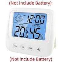 LCD skaitmeninis temperatūros drėgmės matuoklio foninis apšvietimas namų vidaus elektroninis higrometras termometras orų stotis kūdikių kambarys