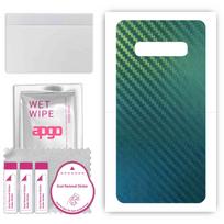 apgo Apsauginis lipdukas nugarėlei, suderinamas su „Samsung Galaxy S10 Plus“, apvyniojimo plėvelė, folija, vinilas - raštas anglies pluošto chameleonas CAKA1